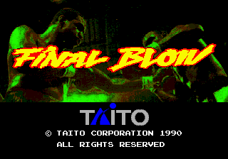 Final Blow screenshot 4 for Sega Mega Drive